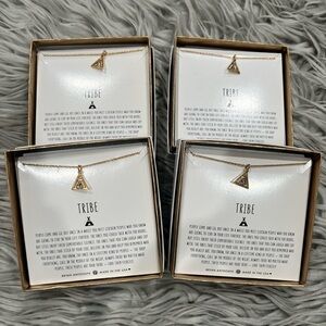 Lot x 4 Bryan Anthonys Tribe Friendship Gold Necklace